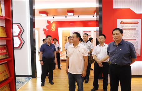 廣西企業(yè)文化建設(shè)協(xié)會專家到冶建公司對黨忠誠教育基地指導(dǎo)工作