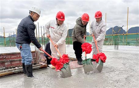【搶先機(jī) 穩(wěn)開局】桂金分公司項(xiàng)目主體結(jié)構(gòu)順利封頂